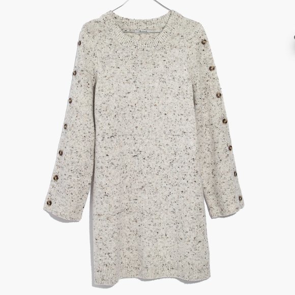 Madewell Donegal Button-Sleeve Sweater-Dress - NWOT - Size Small - Picture 4 of 4